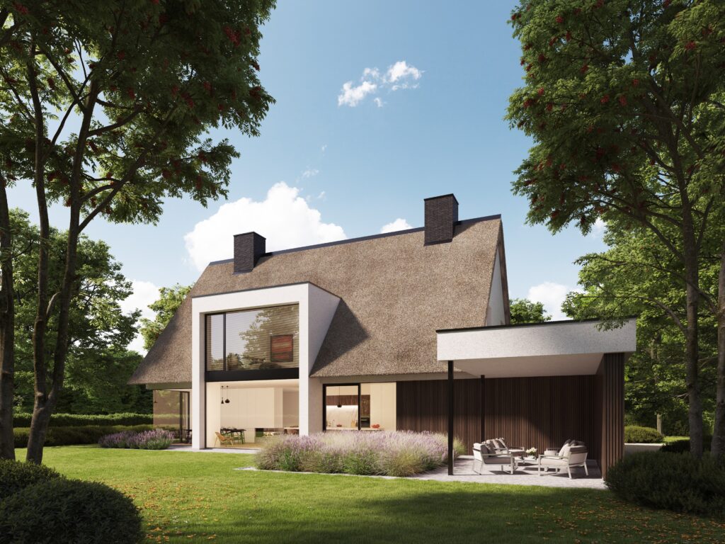 Nieuwbouw villa te koop in Dennenlaan, gebouwd en ontworpen door Villabouw Sels.